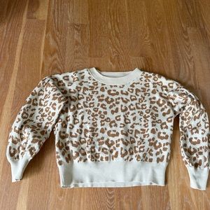 Gap kids leopard sweater size S